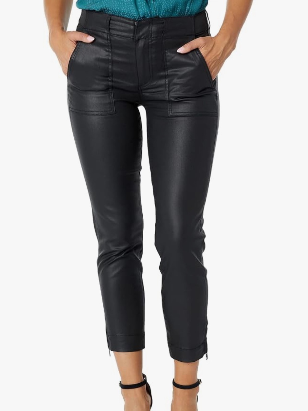 Kut From The Kloth Reese Coated Ankle Straight Leg Pants